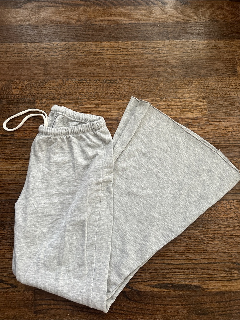 aerie Light Gray Boot Cut Sweatpants